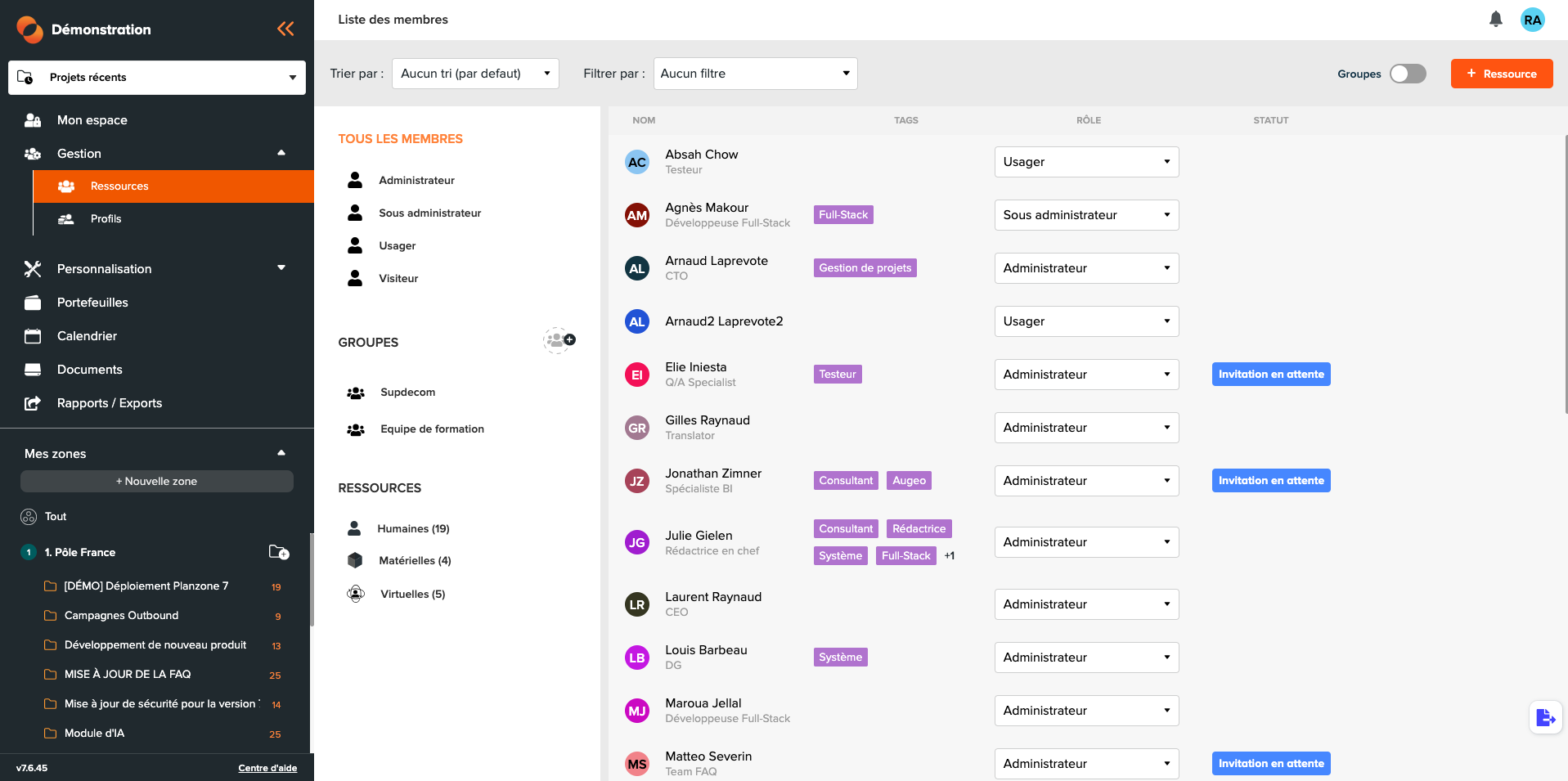 Vue ressources Planzone